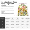 thumbnail image 5 of Uemuo Sunflower Cornflower Poppy Pattern Women's Full Zip UPF 50+ Sun Protection Hoodie Jacket Long Sleeve Sun Shirt Hiking Outdoor Performance with Pockets-Large, 5 of 9