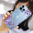 thumbnail image 1 of LLC Étui en Silicone Transparente Motif Fleur pour iPhone 14 Pro Max - Compatible avec iPhone 14 Pro Max Style 2, 1 of 4