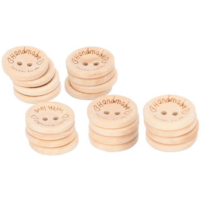 Round Wooden Buttons, Log Wooden Buttons Sewing Accessories For Knitting For Scrapbooking For Sewing