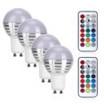 thumbnail image 3 of Home Decorative GU10, 3W, 85V-265V, Warm Light Option RGB LED Color-Changing Light Bulb with Remote, 3 of 8