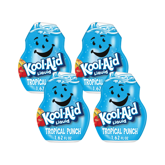 Kool-Aid Liquid Drink Mix, Tropical Punch, 1.62 Fl Oz (Pack of 4)