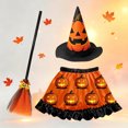 thumbnail image 4 of OJSFQUFP Halloween Cos Clothes Girls Witch Skirt with Witch Hat Child Tutu Skirt Cos Clothes Halloween Dress-Up, 4 of 7