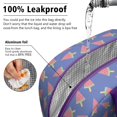 thumbnail image 5 of Lunch Bag Lunch Box for Women Reusable Insulated Lunch Bags,Water-Resistant Watermelon Ice Cream Funny Blue Cooler Lunch Tote Bag, Large Capacity for Work Travel Picnic, 5 of 6