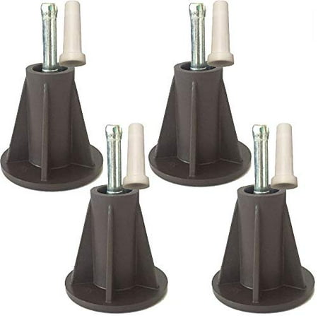 

Home s Place Bed Frame Feet Replacement Sturdy Feet for Bed Frame Stem Bed Frame Leg with Socket Sleeve to Replace Wheels and Protect Your Floor Fits Most Bed Frames Set of 4