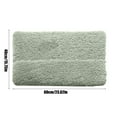 thumbnail image 3 of Bath Mat Bathroom Rug | Thick Soft Foam Non-Slip | Water Absorbent Washable Full Wrap | 16x24 in Polyester | Gray Beige Green Khaki | Indoor Floor Carpet | 1 Piece, 3 of 6