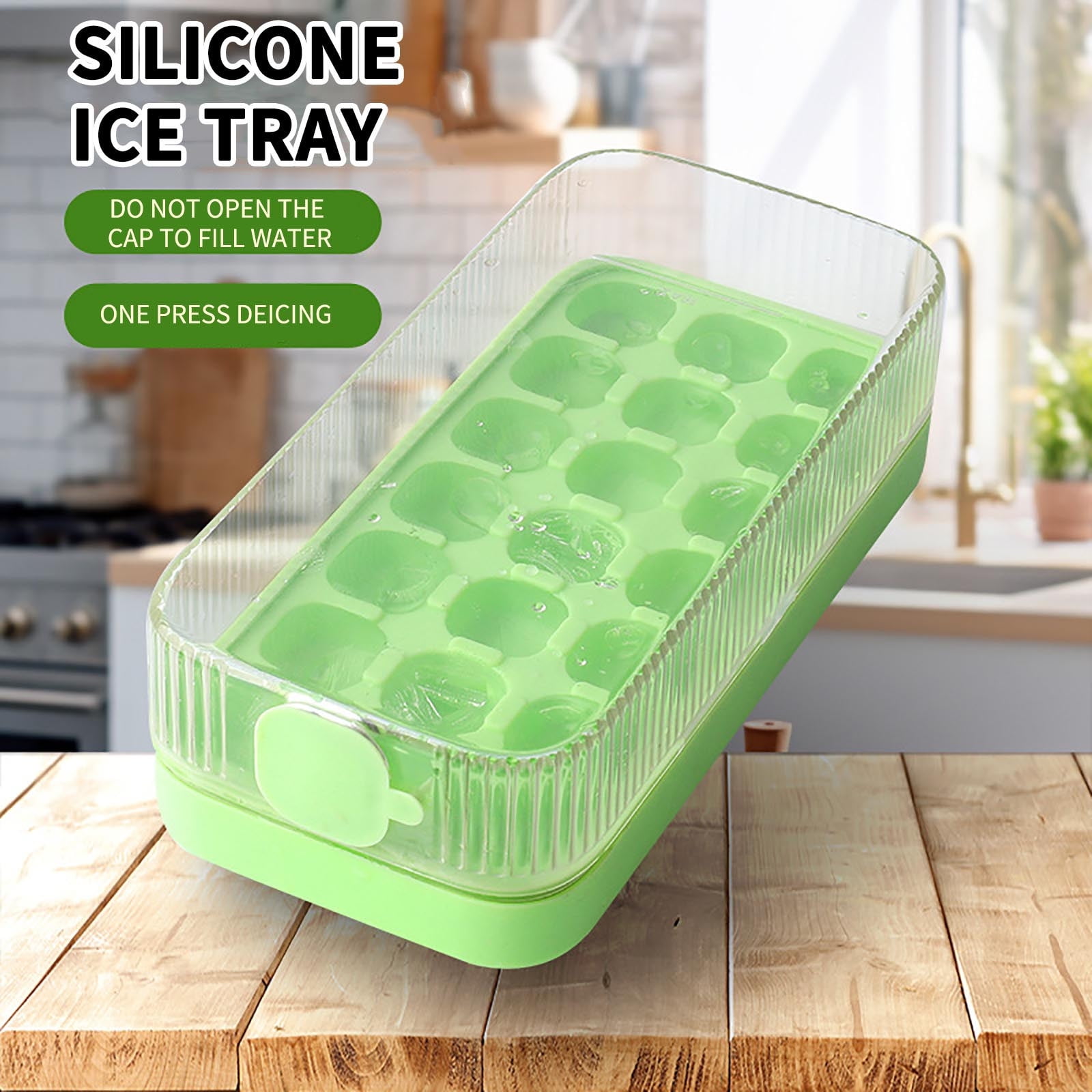 Ice Tray Summer Household Ice Box Ice Maker Ice Cubes Molds Self Made Ice Cubes Press Type Household Water Filled Ice Storage Ice Making Box