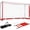 14×7ft Red, variant on Portable Soccer Goal, Collapsible Soccer Goal Net Metal Base, Quick Setup Soccer Training Equipment with 1 Carry Bag, 1 Agility Ladder, 4 Ground Nails