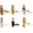 thumbnail image 2 of 24 fundas para patas de silla con forma de pata de gato, antiarañazos y antiruido, 24 unidades (6 juegos), 2 of 4
