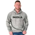 thumbnail image 5 of Funny Fathers Day Gift Dadzilla Hoodie Hooded Sweatshirt Men Brisco Brands S, 5 of 6