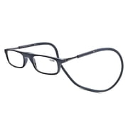 GJX 2026 New Reading Glasses Hanging Folding Magnetic Front Click Connect Neck Readers Lightweight Eyeglasses for Men and Women