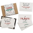 thumbnail image 1 of xiaxaixu Greeting Cards, Number Letter Print Christmas Advent Calendar Cards Handmade Cards Nice Gift, 1 of 5
