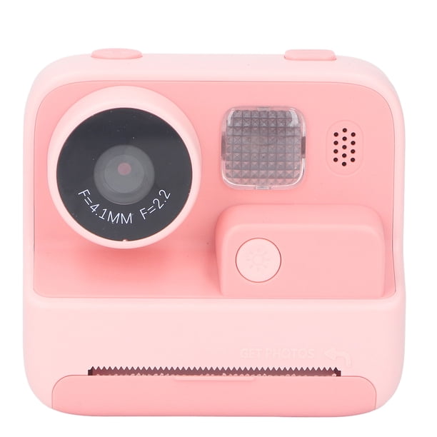 Cámara De Impresión Instantánea Para Niños, Cámara De Impresión Instantánea De Papel De Video Selfie De Lente Dual Delantera Trasera Portátil De 48MP Con Regalos De Cordón