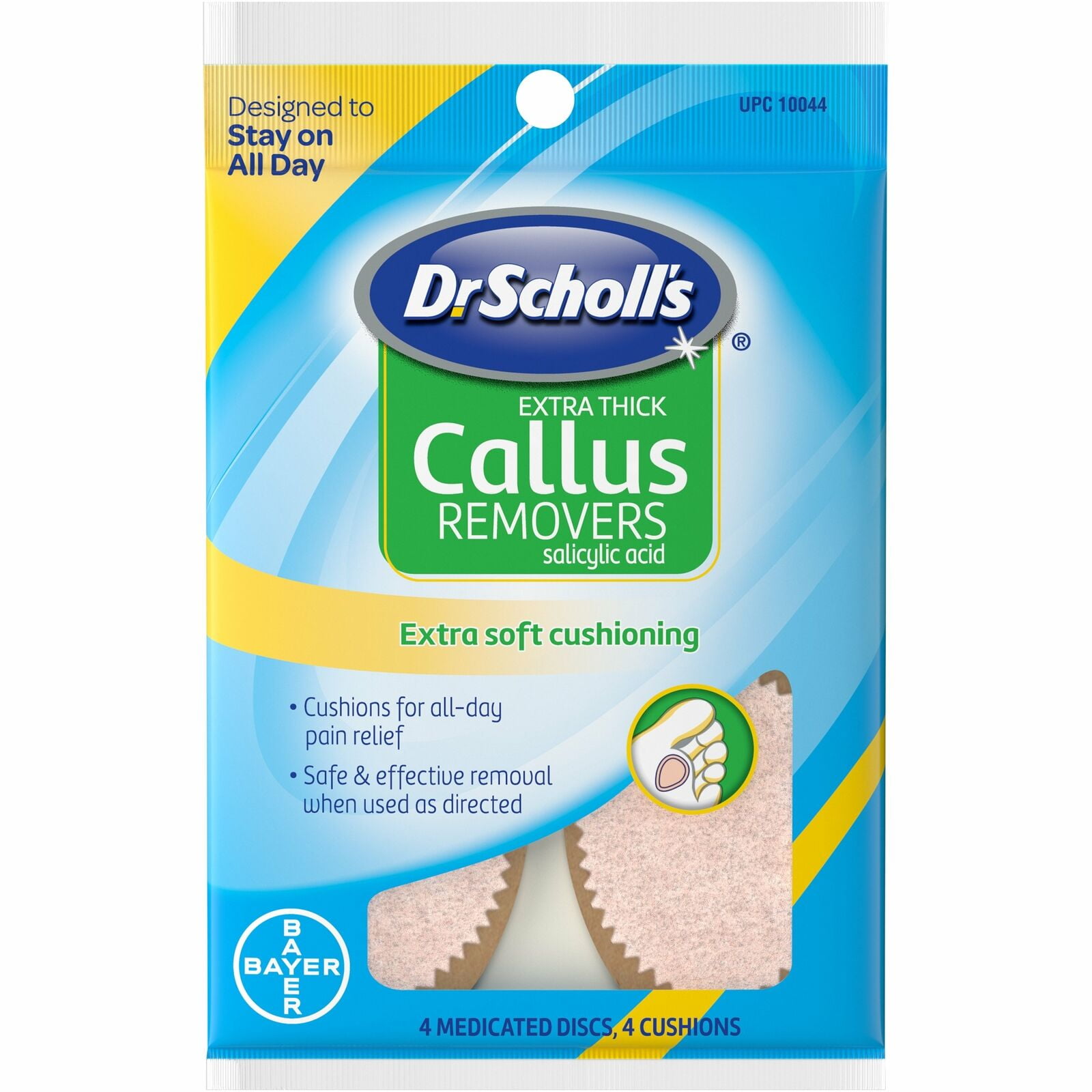 Dr. Scholl's Callus Removers, Designed To Stay On All Day, 4ct, 4-Pack