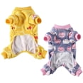 thumbnail image 4 of GHSDFBB Vêtements pour Chiens Petits Moyens Garçons Filles Combinaisons en Polaire Pyjamas Pyjamas pour Chiots Vêtements pour Chats Pyjamas d'Hiver pour Petits Chiens Chats 2 Pack, 4 of 7