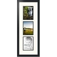 thumbnail image 1 of collage photo frame double mat with 3 - 6x8 openings and  black frame, 1 of 2