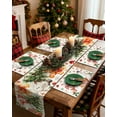 thumbnail image 6 of Gingerbread & Snowman Placemats 4 pcs - Christmas Theme Placemats Double-Layered 12x18 Inches Decorative Washable Dinner Table Mats for Dinning Durable Christmas Themed Table Mats, 6 of 6