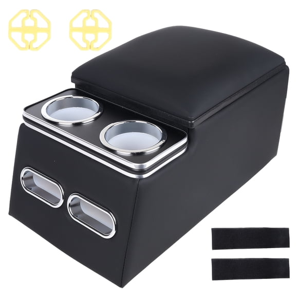 Podofo 1pza Consola Central para Auto, Consolas Universales para Asiento Trasero de Banco, Organizador y Almacenamiento para Asiento de Camión, Organizador para Asiento Trasero de Auto con Portava...