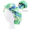 thumbnail image 2 of Double-sided Satin Night Sleep Cap Hair Bonnet Hat Head Cover w/ Elastic Band, 2 of 2