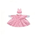 thumbnail image 2 of Cififendec Porch Goose Dress Up Set, Cute Pink Polka Dot Dress with Bowknot Hat for 23" Goose Figurine Outdoor Yard Garden Summer Decor, 2 of 5