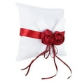 thumbnail image 3 of Wedding Accessories,White Stylish Wedding Ring Ring Pillow Square Ring Pillow Expertly Crafted, 3 of 11