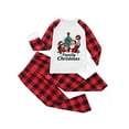 thumbnail image 2 of Mifsaly Matching Family Christmas Pajamas Set Pjs 2 Piece Cute Xmas Santa Loose Pullover Sleepwear Holidays Raglan Long Sleeve Nightwear Baggy Plaid Sleep Pants 2025 Festival Trendy Loungewear, 2 of 5