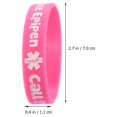 thumbnail image 2 of Miangastore Silicone Bands Pink 4Pcs 2.8x0.4x0.04In Waterproof, 2 of 8