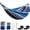 Blue/Red/White Stripes-270x150cm, variant on Tree Hammock Red Stripes 270x150cm, Camping Indoor Outdoor Yard Garden Use