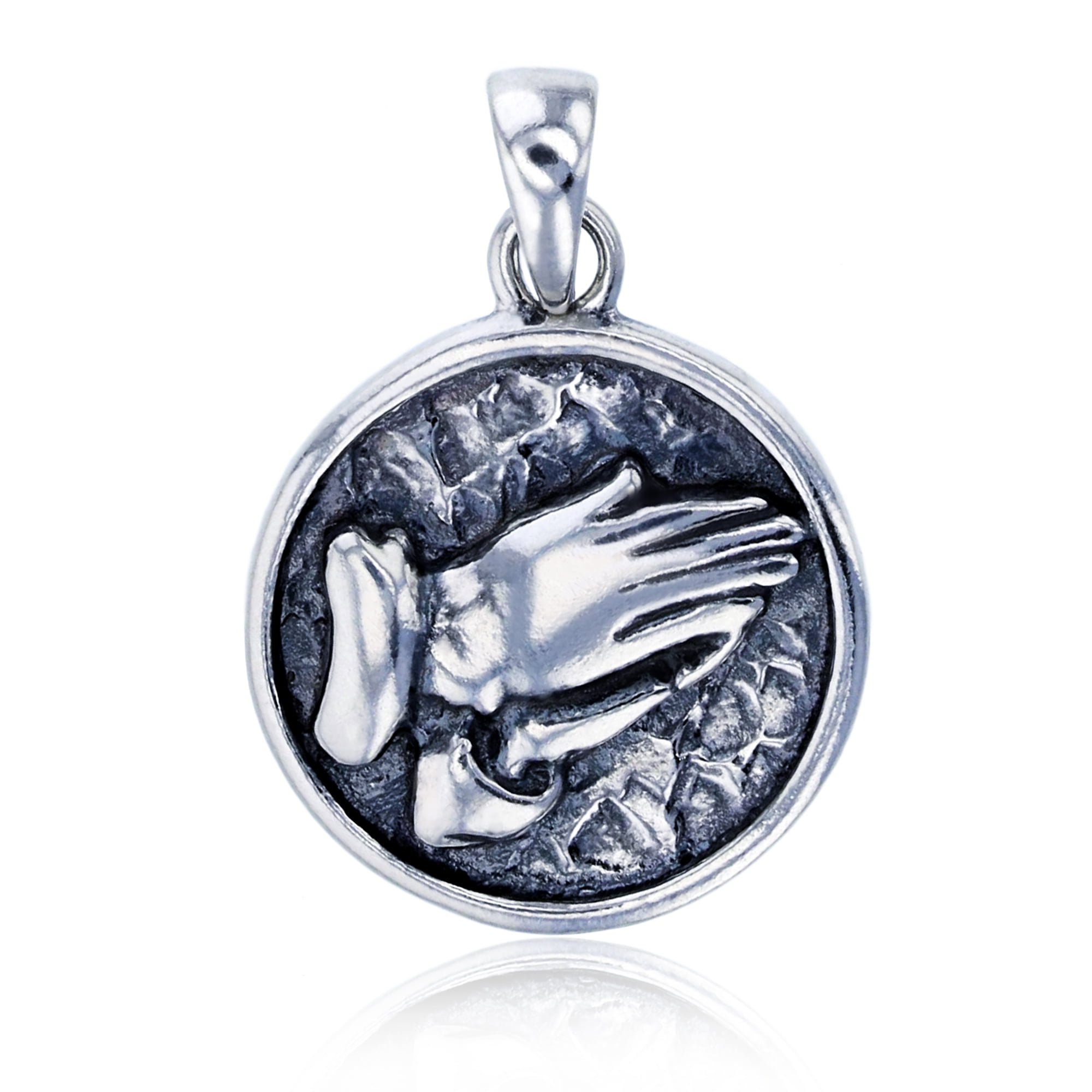 Details about   Polished Rhodium Plated 925 Sterling Silver Buddha Charm 