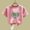 Pink, variant on Summer Short Sleeve T-Shirt For Boys Girls Children's Cute Love Heart Printed Tee Casual Round Neck Thin Cotton Top Black 3-4 Years