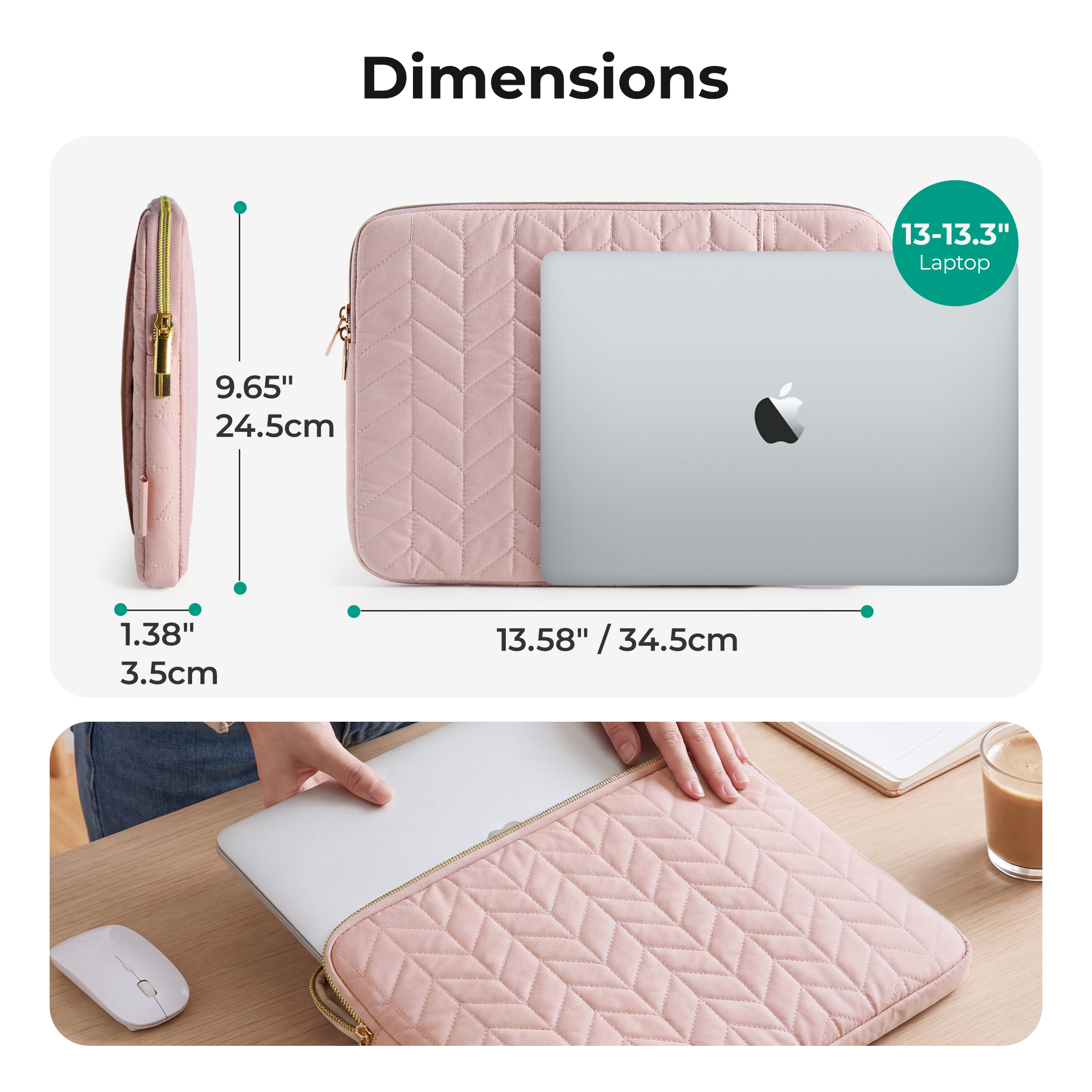 Bagsmart 13-Inch Laptop Sleeve Protective Case photo 4