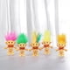 thumbnail image 2 of 10cm Troll Doll Model Colored Long Hair Dam Doll Miniature Figurine Ornament Lovely Leprocauns Ugly Elf Doll Action Figure, 2 of 5