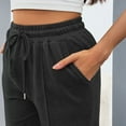 thumbnail image 5 of WULMLEO Womens Wide Leg Sweatpants Baggy Loose Fall Barrel Casual Lounge Athletic Pants Comfy Teen Girl Cute y2k Joggers Dark Gray M, 5 of 6