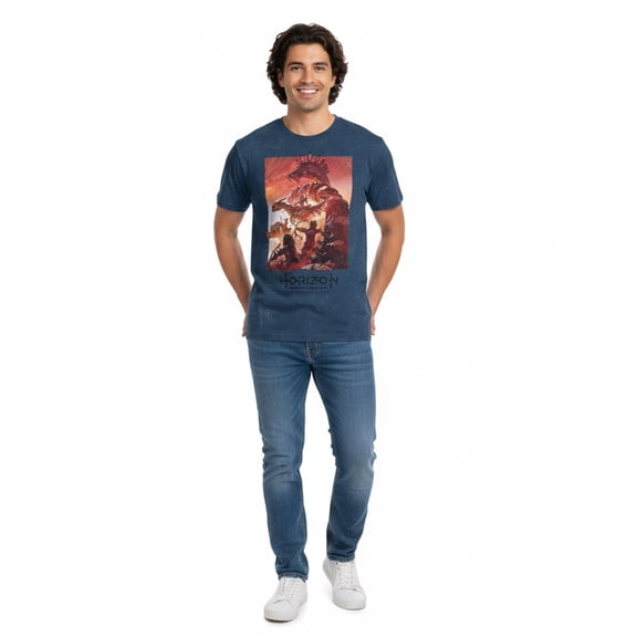 PlayStation Horizon Forbidden West Men's and Big Men's Graphic Tee, Sizes S-3XL