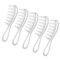 thumbnail image 3 of Hair Styling Comb, Detangling Wide Tooth Comb Rounded Teeth Ergonomic Handle Wet Dry Use Portable Wearable  For Men For Salon Flash Silver, 3 of 8