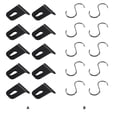 thumbnail image 4 of Kenally Paquete de 10 ganchos para toldo de plástico de acero inoxidable, percha para campistas, tienda de campaña, soporte de Clip para luz de fiesta, Type2 NO2, 4 of 6