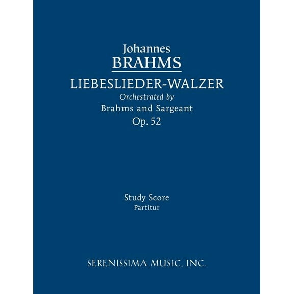 Liebeslieder-Walzer, Op.52: Study score, (Paperback)