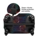 thumbnail image 2 of Balery Neon Spectrum Cat Portrait Funda de equipaje, fundas para maletas, elástica, lavable, protector de maletas, compatible con maletas de 18 a 32 pulgadas-Small, 2 of 7