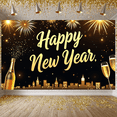 thumbnail image 6 of Decorative Design New Year Banner Colorful Theme Celebration Banner Balloon Decoration Fireworks Party Banner for New Year Party Festival Gathering Event, 6 of 9