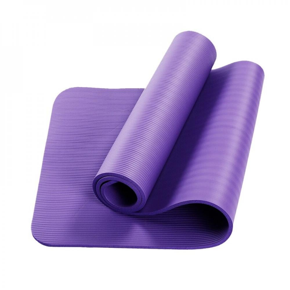 Non-Slip 10mm Thick Yoga Mat Indoor Exercise Fitness Pilates Gym Meditation Pad 