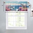 thumbnail image 4 of Bear Curtain Valance for Kitchen Beach Ocean Wildlife Animal Flowers Nature Scenery Rod Pocket Valances for Bedroom Living Room Dining Room 54 by 18 in, 1 Panel, 4 of 6