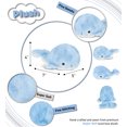 thumbnail image 7 of DolliBu Blue Whale Super Soft Stuffed Animal, Cute Realistic Stuffed Animals for Girls. Boys and Adults Animal Gifts, Kids Ocean Life Nursery Décor for Newborn, Cuddly Sea Baby Plush Toys - 7 inches, 7 of 7