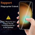 thumbnail image 2 of 2 Pack for Samsung Galaxy S23 Privacy Screen Protector Upgrade Fingerprint Unlock Compatible Tempered Glass + 2 Pack Camera Lens Protector, Anti Spy C, 2 of 5