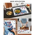thumbnail image 5 of Large Induction Cooktop Protector Mat Independence Day Stove Top Covers for Electric Stove, Farmhouse American Flag Truck Star Love Decorative Stove Burner Cover Mats, Glass Top Stove Cover, 5 of 7