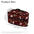 thumbnail image 6 of HELLHERO Merry Christmas Handheld Travel Steamer Bag Handle (11.8x6.69x5.5 In) Home Textile Storage, Bag Only, 6 of 6
