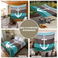 thumbnail image 6 of Coastal Anchor Large Tapestry for Bedroom Wall Hanging Tapestry, Turquoise Brown Country Wooden Grain Ceiling Backdrop Tapestries Poster Blanket Wall Decor for Teens Room Living Room Dorm 100" x 59", 6 of 8