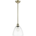 thumbnail image 5 of 516-1S-WPC-GBD-92 Innovations Lighting Bristol Glass 1 Light 9" Mini Pendant Antique Brass/Matte White, 5 of 5