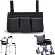 thumbnail image 5 of Accesorios para reposabrazos de silla de ruedas, bolsas laterales para colgar en el lateral con regalos para padres y madres para el hogar/al aire libre/carrito de bebé (lado negro), 5 of 5
