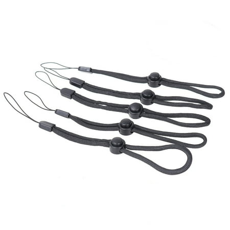 

NUOLUX 10Pcs Adjustable Lanyard Wrist Strape Wristlet with Push Button for Flashlight Keys Mobile Phone (Black)