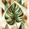 thumbnail image 3 of Ambesonne Monstera Duvet Cover Set, Nature Boho Scandinavian, Calking, Fern Green Sepia and Cocoa, 3 of 6
