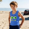 thumbnail image 2 of Auroural Boys Clothes Size 6 Boys Tank Tops Size 6 Toddler Kids Boys and Fashion Cute Gradient Print Soft Sleeveless Bottom Camisole, 2 of 6